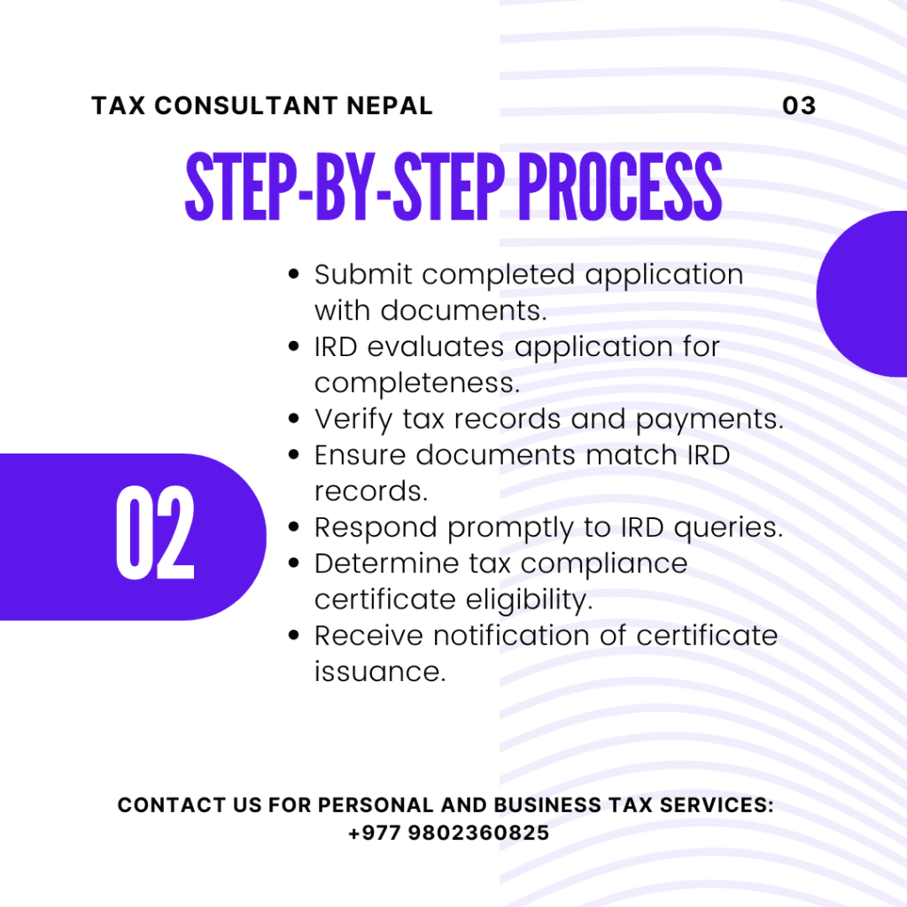 tax clearance application form nepal