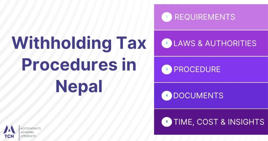 Withholding Tax Procedure in nepal