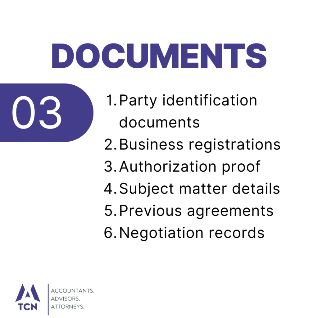 Documents Required for Contract Drafting Process in Nepal