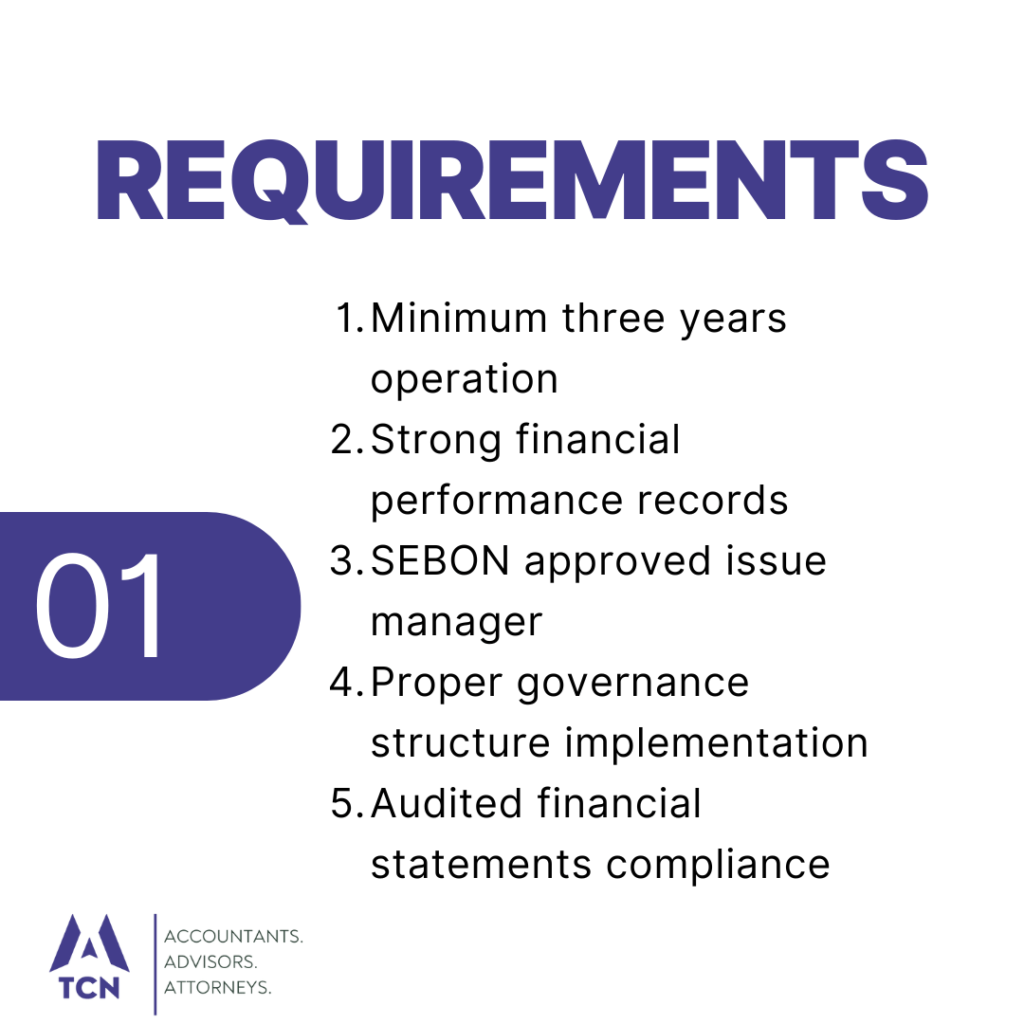 Requirements for Company IPO in Nepal