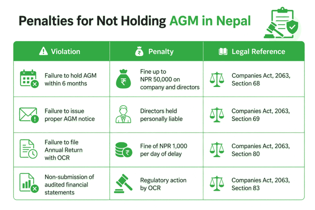 Annual General Meeting Process in Nepal 4 Penalties for Not Holding AGM in Nepal