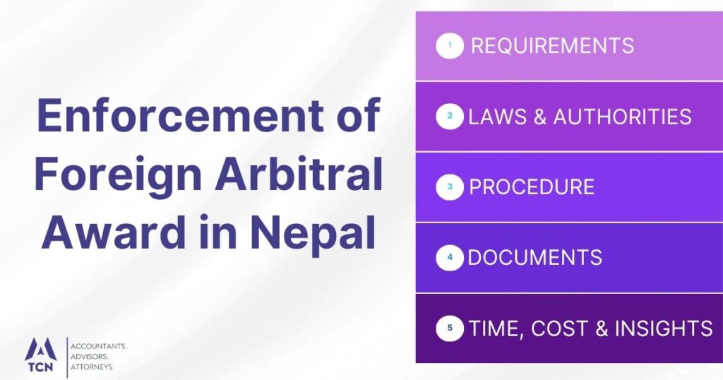 Enforcement of Foreign Arbitral Award in Nepal 1 Enforcement of Foreign Arbitral Award in Nepal