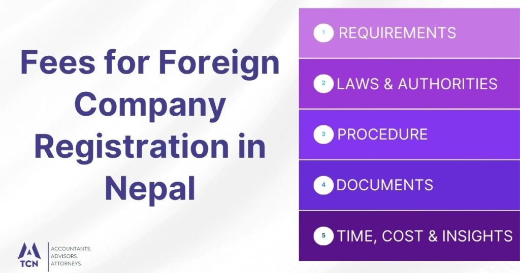 Fees for Foreign Company Registration in Nepal 1 Fees for Foreign Company Registration in Nepal