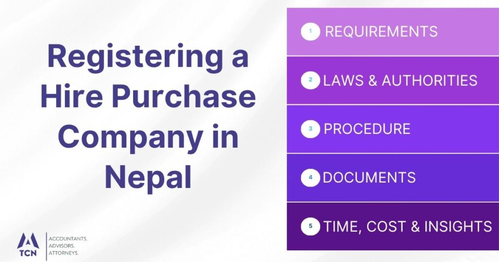 Registering a Hire Purchase Company in Nepal