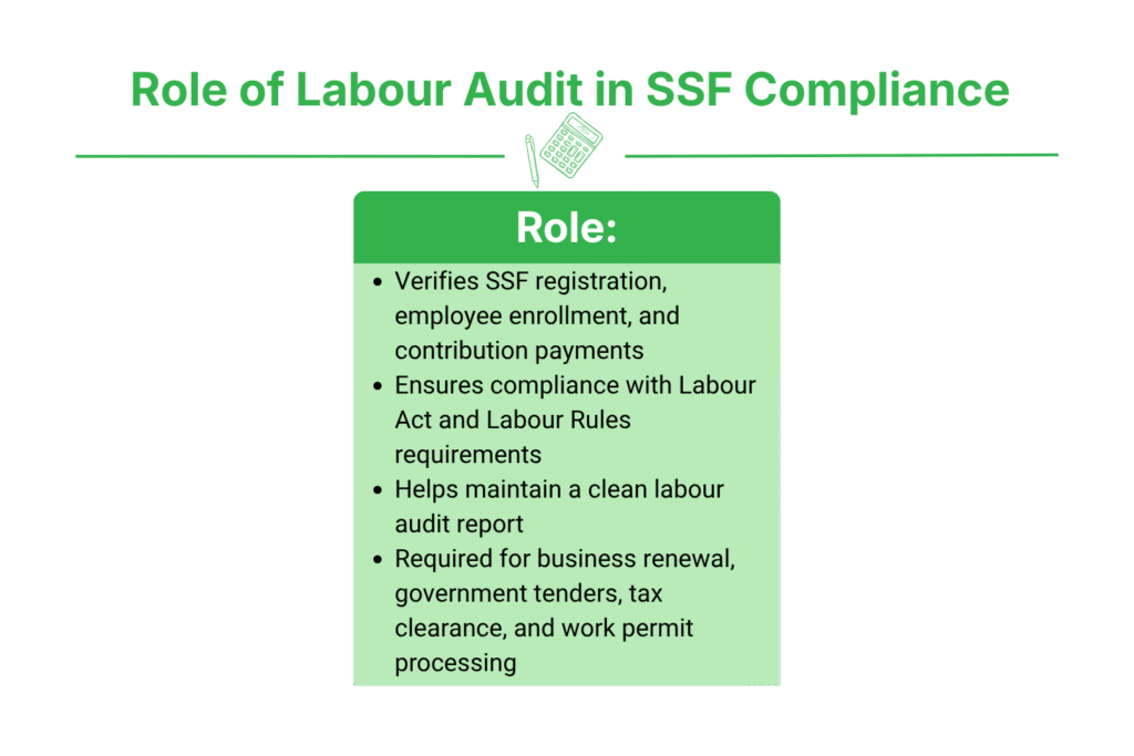 SSF Setup for Companies in Nepal 4 What Is the Role of the Labour Audit in SSF Compliance?