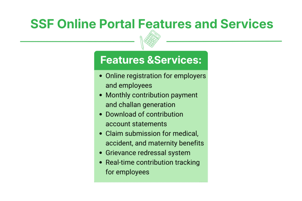 SSF Registration in Nepal 5 SSF Online Portal Features and Services