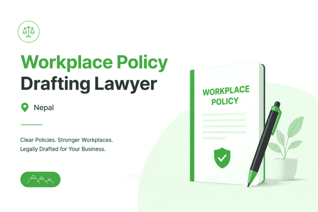 Workplace Policy Drafting Lawyer in Nepal 1 Workplace Policy Drafting Lawyer in Nepal