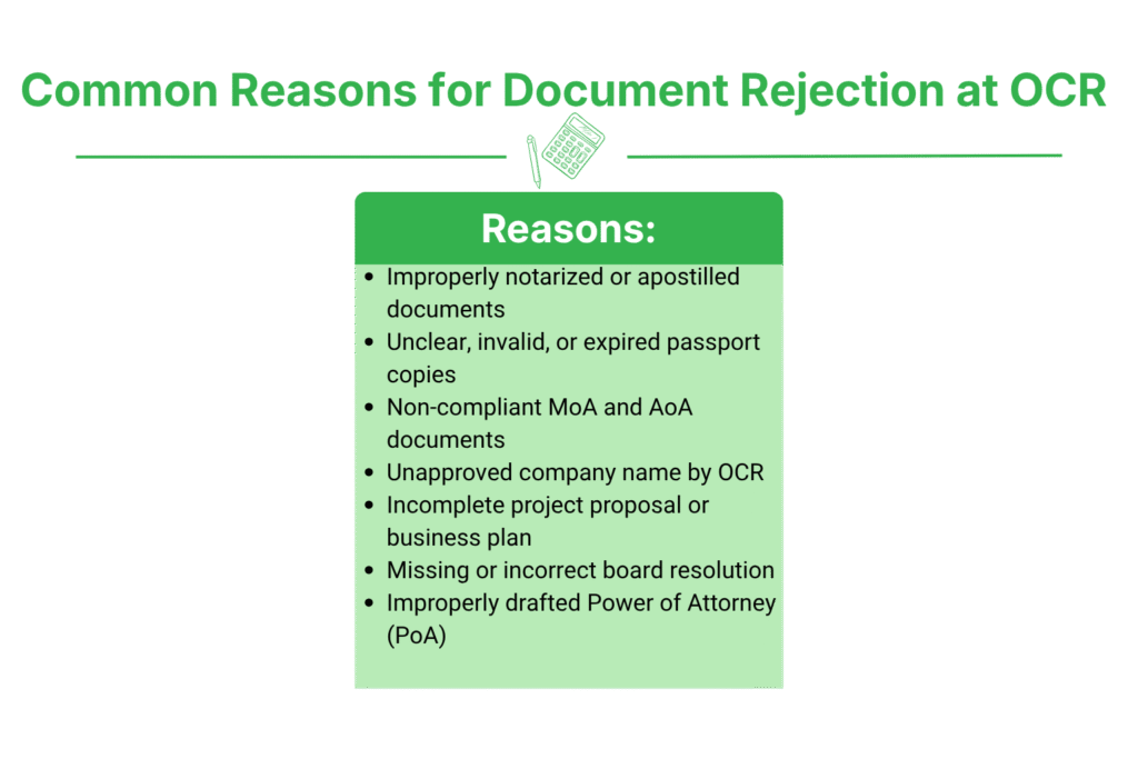 Common Reasons for Document Rejection at OCR