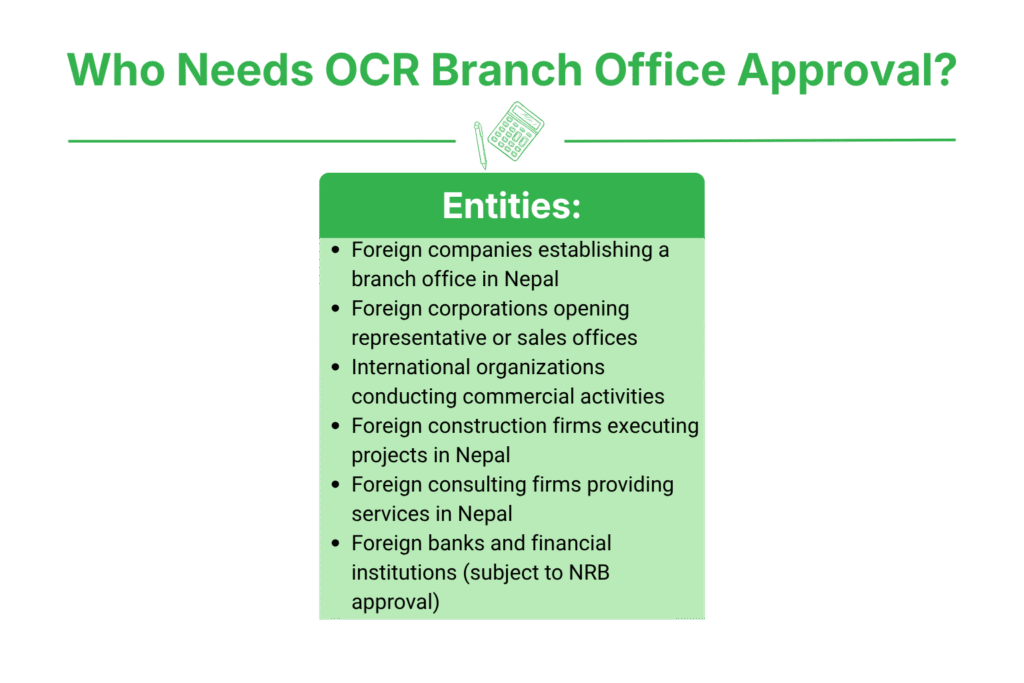 Who Needs OCR Branch Office Approval in Nepal?