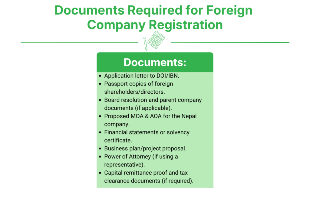Complete Market Entry Services in Nepal 3 What Documents Are Required for Foreign Company Registration in Nepal?