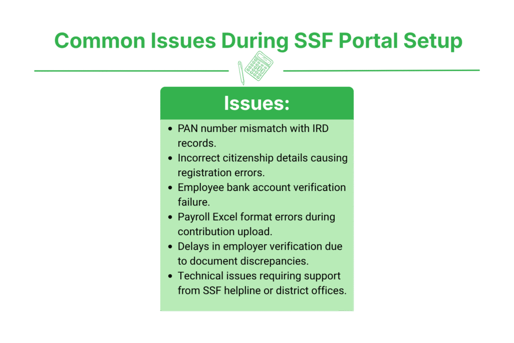 Common Issues During SSF Portal Setup