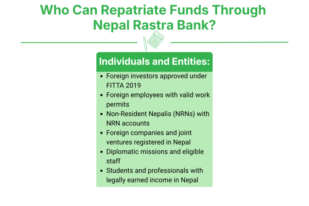 Nepal Rastra Bank Repatriation Process in Nepal 2 Who Can Repatriate Funds Through Nepal Rastra Bank?